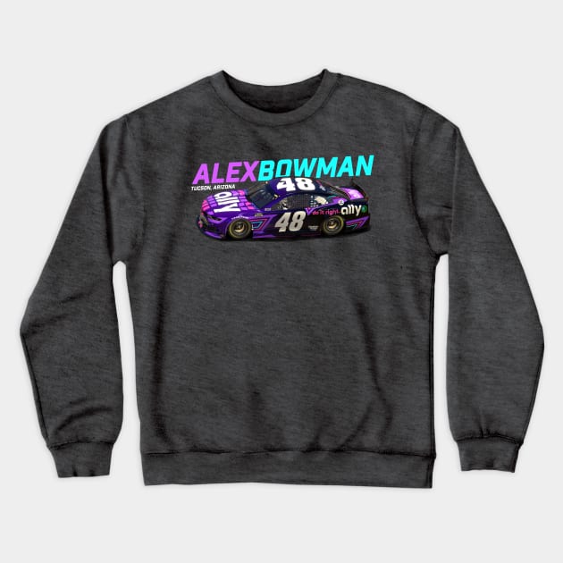 Alex Bowman 2021 Crewneck Sweatshirt by Sway Bar Designs